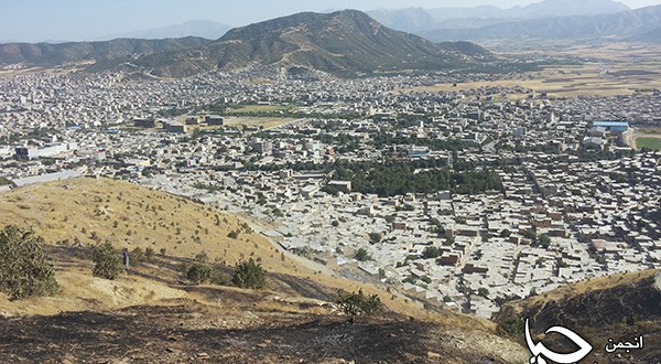 آتش سوزی جنگل های پشت محله “چوارباخ” شهرستان مریوان