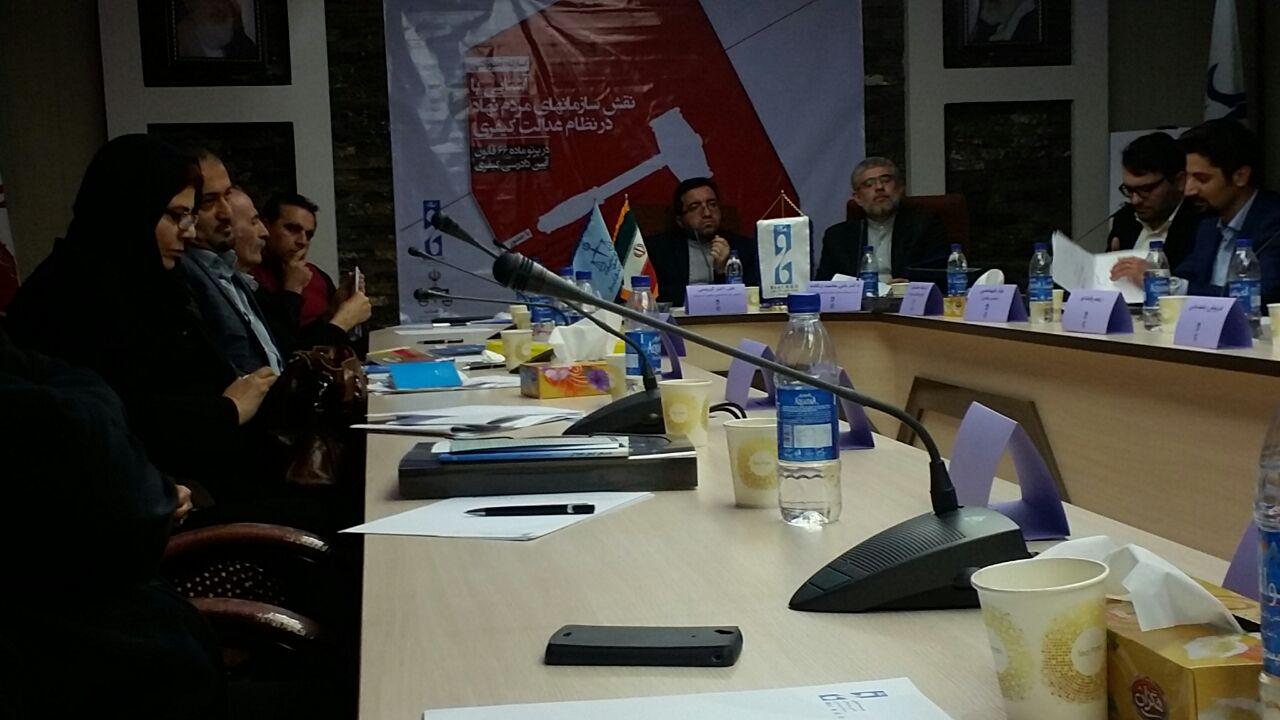 کارگاه آموزشی آشنایی با نقش سمن ها در نظام عدالت کیفری