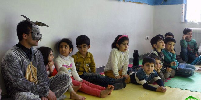 حضور کومیته کودک ونوجوان در مهدکودک شاری ئه ستێره کان