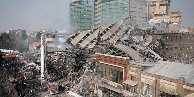 ابراز همدردی انجمن سبز چیا با قربانیان حادثە پلاسکو