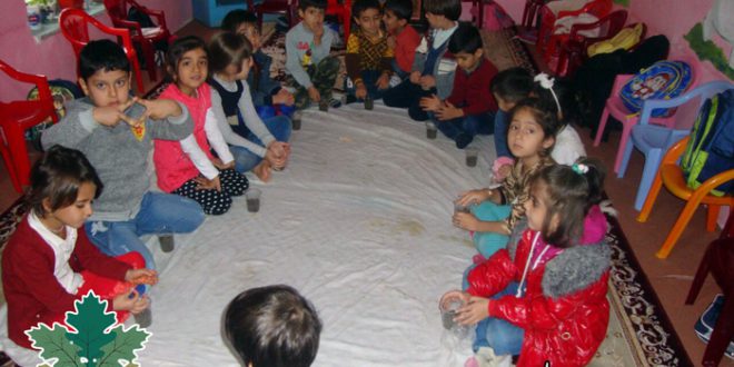 هەڵمەتی ناشتنی بەڕوو لە لایەن مندالانی ژینگە پارێزی پێش سەرەتایی سووسەن مەریوان