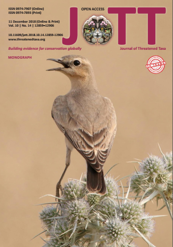 چاپ شدن مقاله پرندگان استان کردستان  در ژورنال تخصصی جانورشناسی   Journal of Threatened Taxa