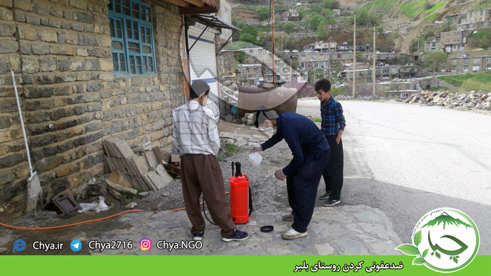 ضدعفونی کردن روستاهای سۆفیان و بڵبەر